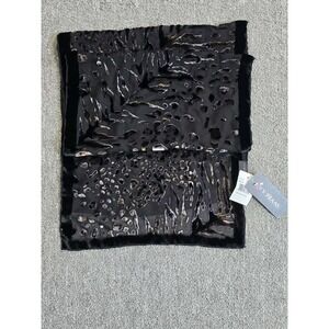V. Fraas Velvet Burnout 100% Silk Animal Print Scarf